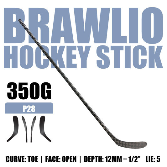 350g P28 Intermediate 50 55 60 65 Blackout Hockey Stick
